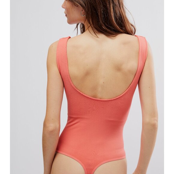 🎉LAST CHANCE🎉 FREE PEOPLE Clean Lines Bodysuit / Emberglow - Picture 3 of 7
